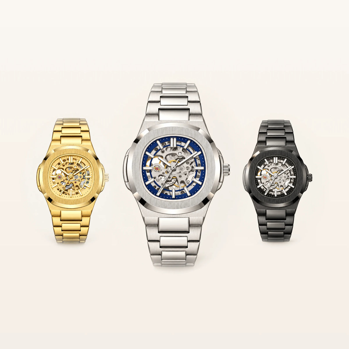 Groomsmen Set: Skeleton Automatic 42mm