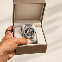 Aldenvar Octagon Skeleton 42mm, Silver, in the gift box