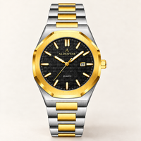 Aldenvar Octagon 41mm, Gold / Black