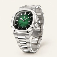 Harbor 41mm, Green, three-quarter view