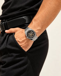 Aldenvar Octagon Skeleton 42mm, Silver, on the wrist