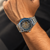Aldenvar Skeleton Automatic 42mm, Steel Blue