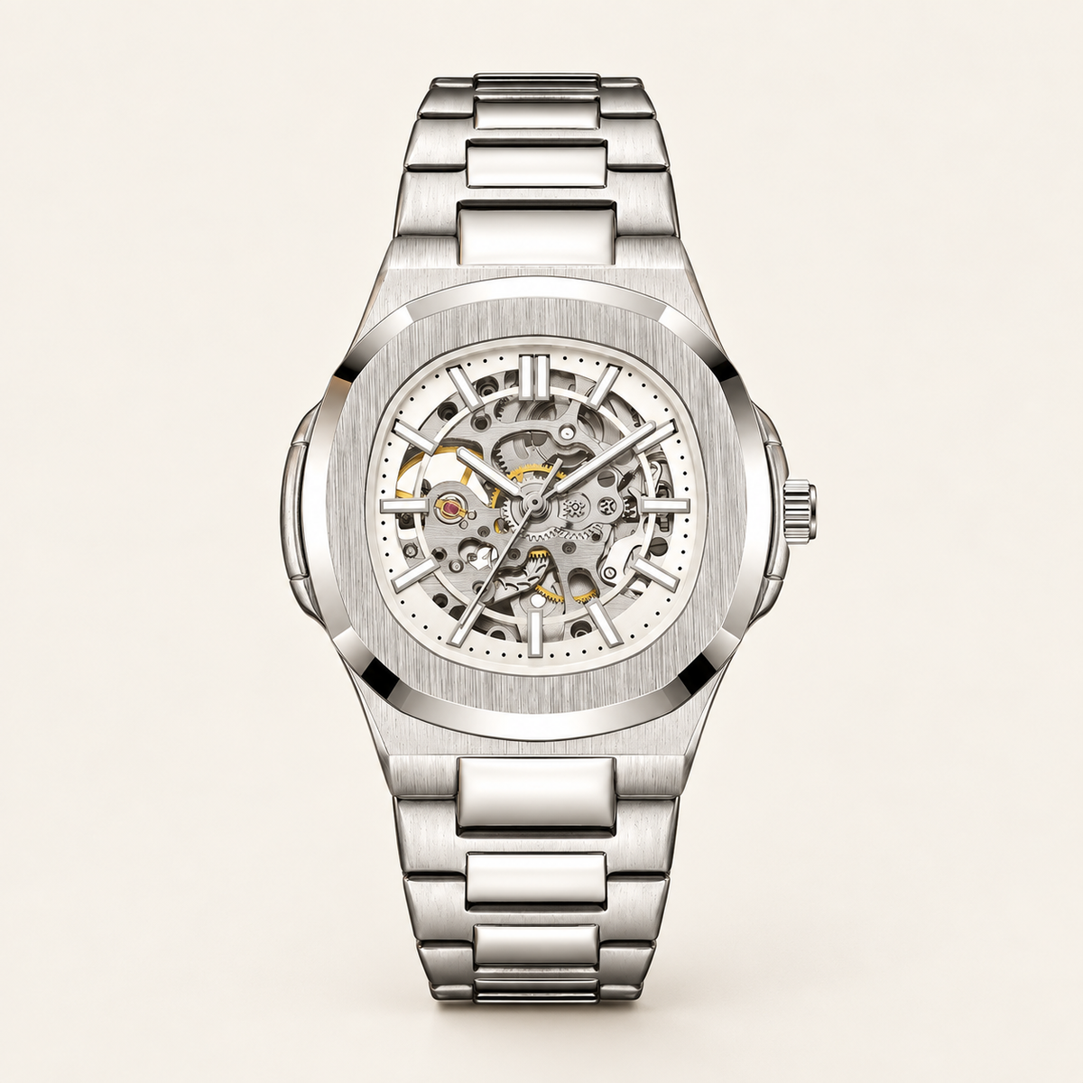Aldenvar Skeleton Automatic 42mm, Silver