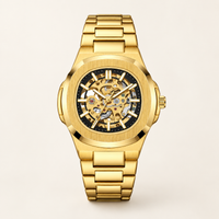 Aldenvar Skeleton Automatic 42mm, Gold / Black